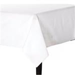 Mantel rectangular liso blanco